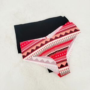💥AERIE 2-PACK NO SHOW CHEEKY & HIGH WAISTED THONG SIZE L